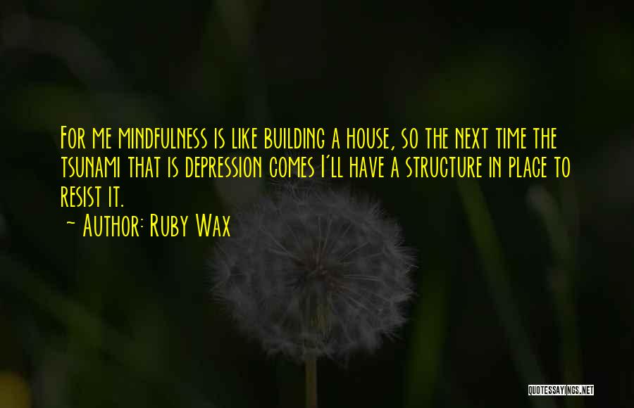 Building House Quotes By Ruby Wax