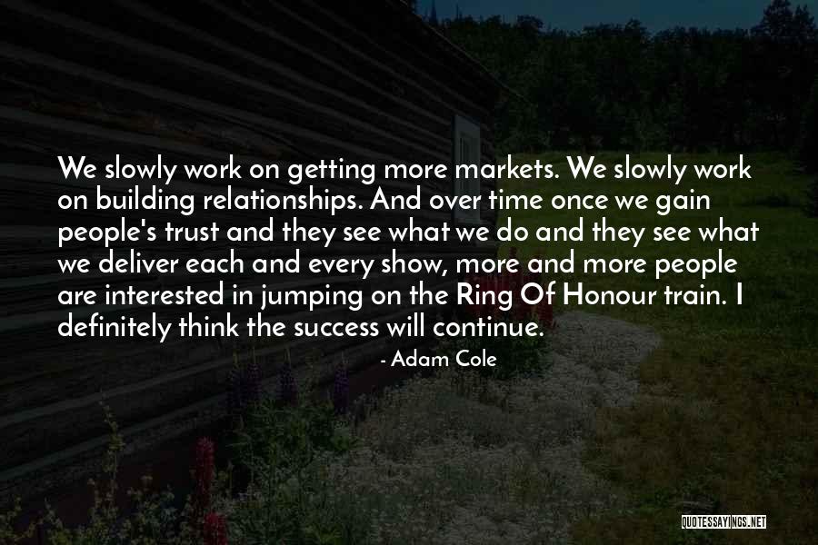 Building On Success Quotes By Adam Cole Building On Success Quotes By Adam Cole
