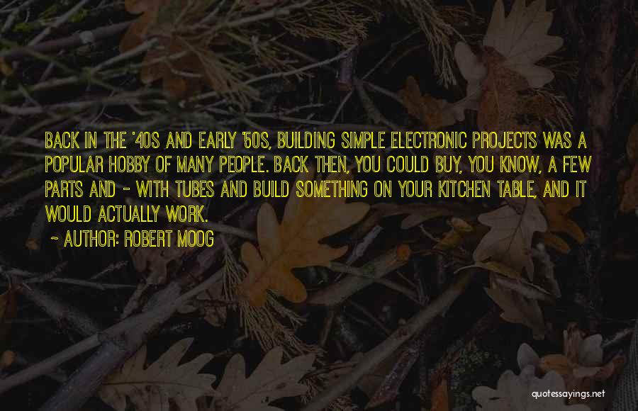 Building Projects Quotes By Robert Moog