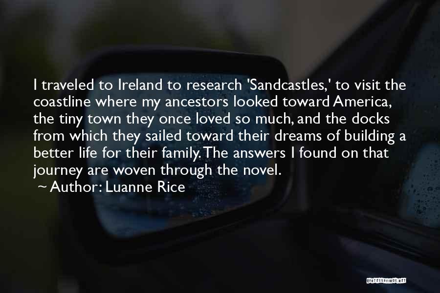 Building Sandcastles Quotes By Luanne Rice