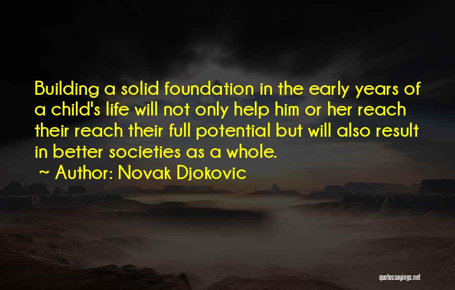 Building Solid Foundation Quotes By Novak Djokovic