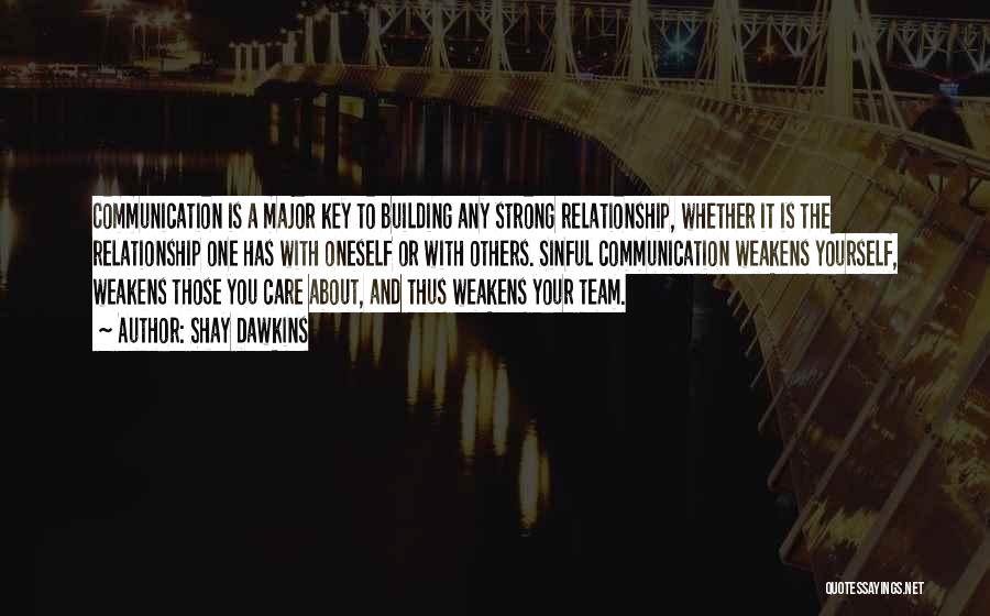 Building Strong Relationship Quotes By Shay Dawkins