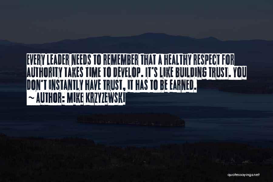 Building Trust Quotes By Mike Krzyzewski