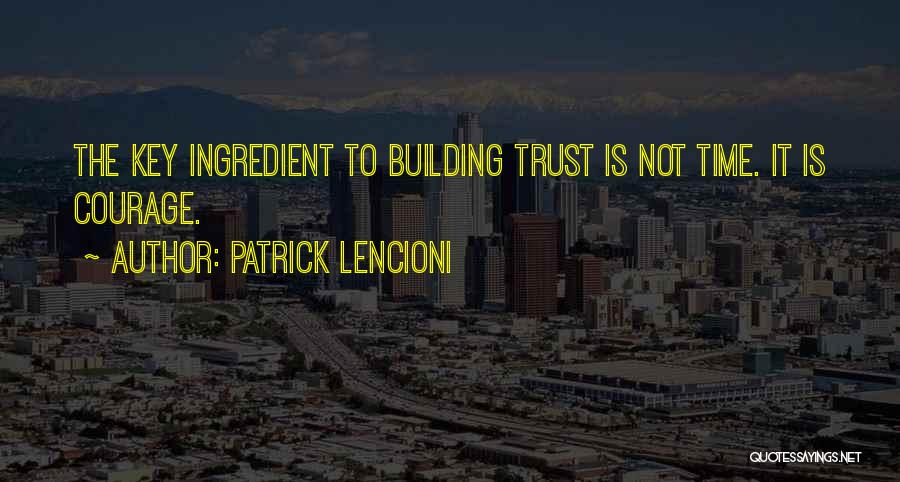 Building Trust Quotes By Patrick Lencioni