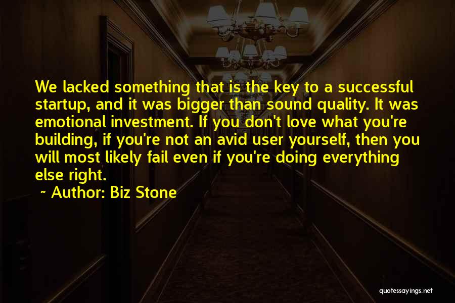 Building Yourself Quotes By Biz Stone