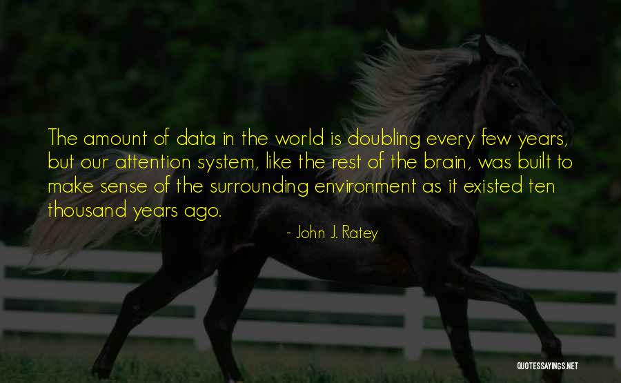 Built Environment Quotes By John J. Ratey