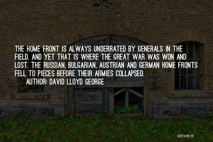 Bulgarian Quotes By David Lloyd George