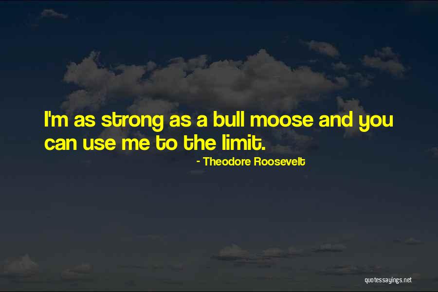 Bull Moose Quotes By Theodore Roosevelt