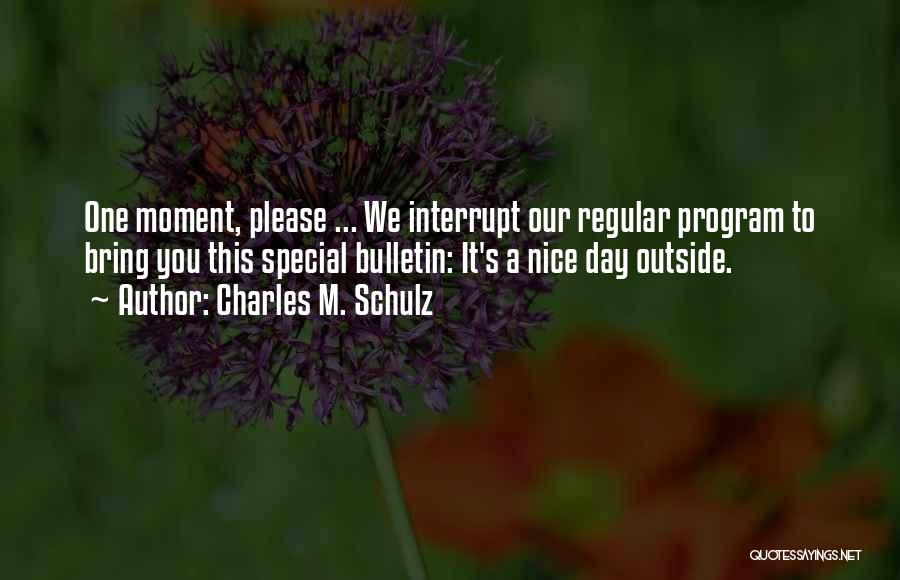 Bulletin Quotes By Charles M. Schulz