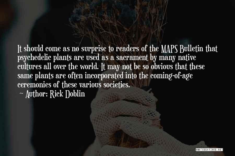 Bulletin Quotes By Rick Doblin