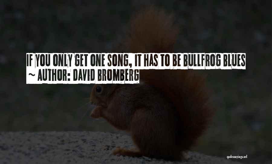 Bullfrog Quotes By David Bromberg