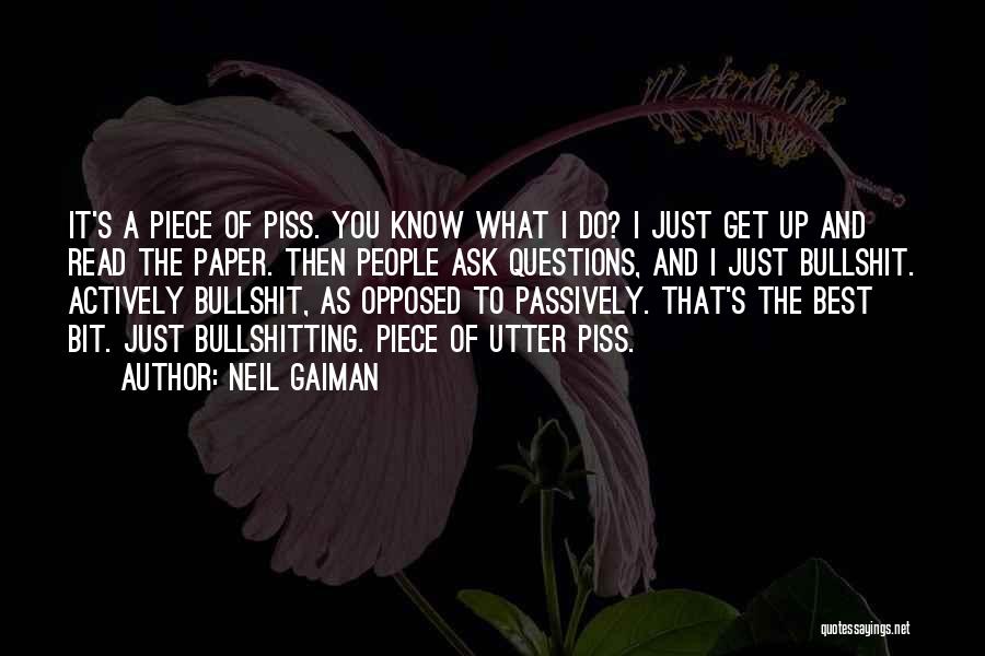 Bullshitting Quotes By Neil Gaiman