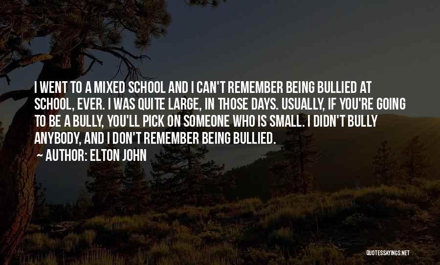 Bully Quotes By Elton John