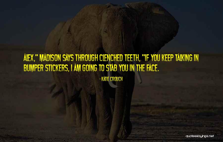 Bumper Stickers Quotes By Katie Crouch