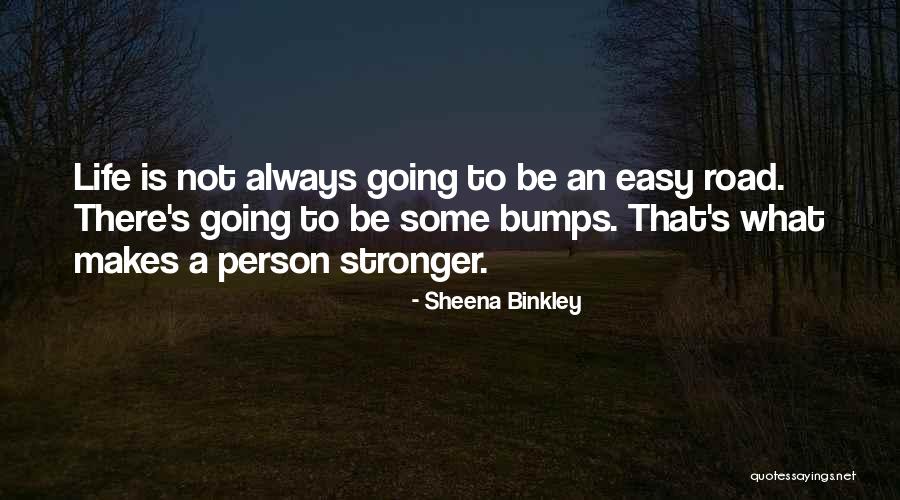 Bumps On The Road Quotes By Sheena Binkley