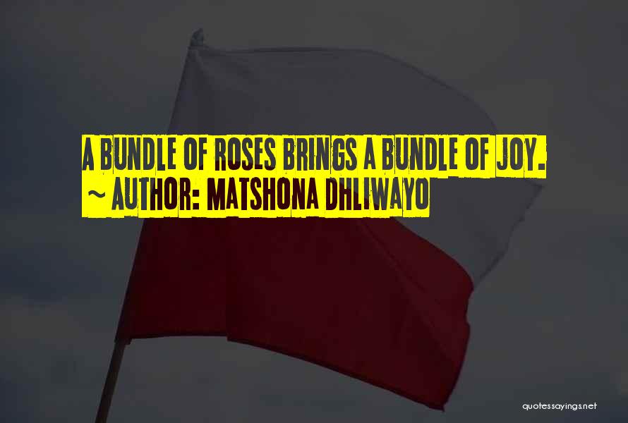 Bundle Of Joy Quotes By Matshona Dhliwayo