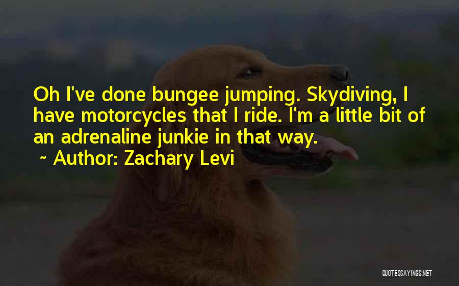 Bungee Jumping Of Their Own Quotes By Zachary Levi