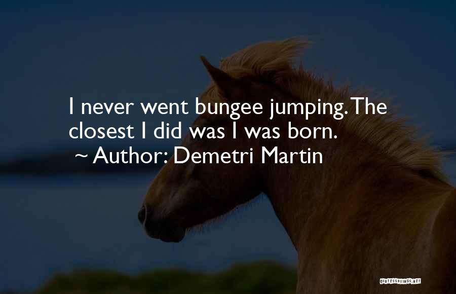 Bungee Quotes By Demetri Martin