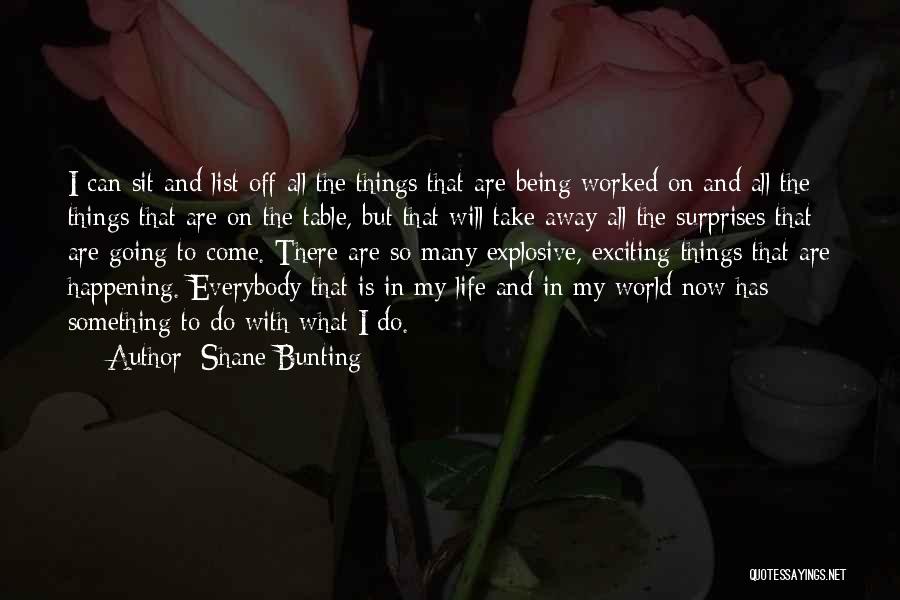 Bunting Quotes By Shane Bunting