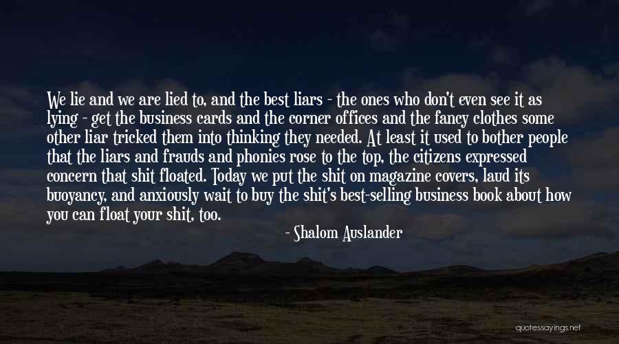 Buoyancy Quotes By Shalom Auslander Buoyancy Quotes By Shalom Auslander