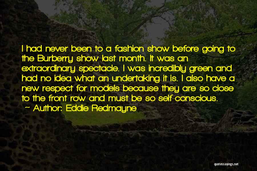 Burberry Fashion Quotes By Eddie Redmayne