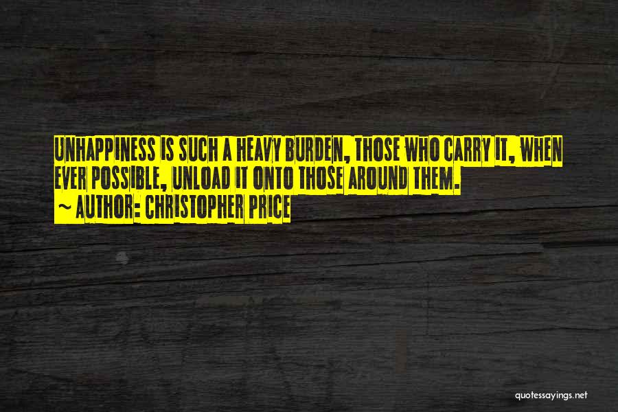 Burden Quotes By Christopher Price