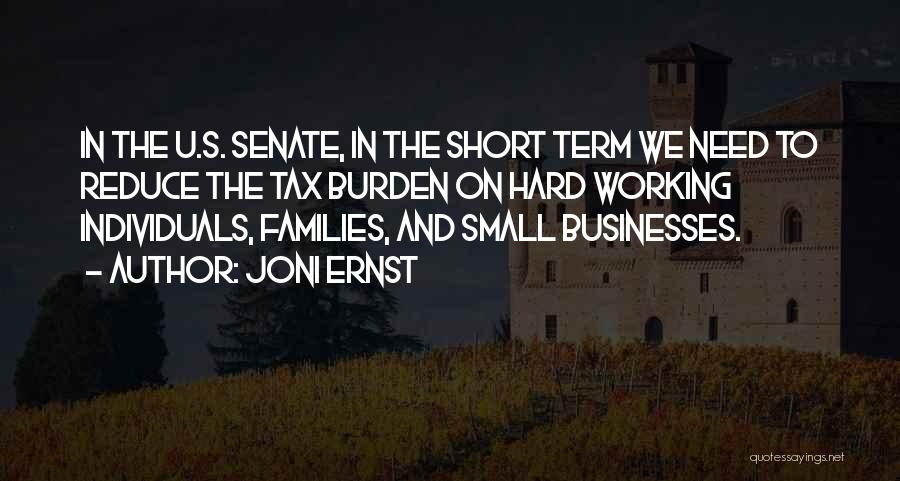 Burden Quotes By Joni Ernst