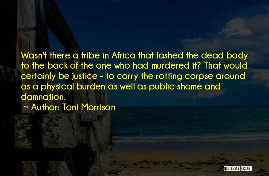 Burden Quotes By Toni Morrison