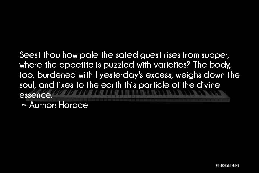 Burdened Soul Quotes By Horace