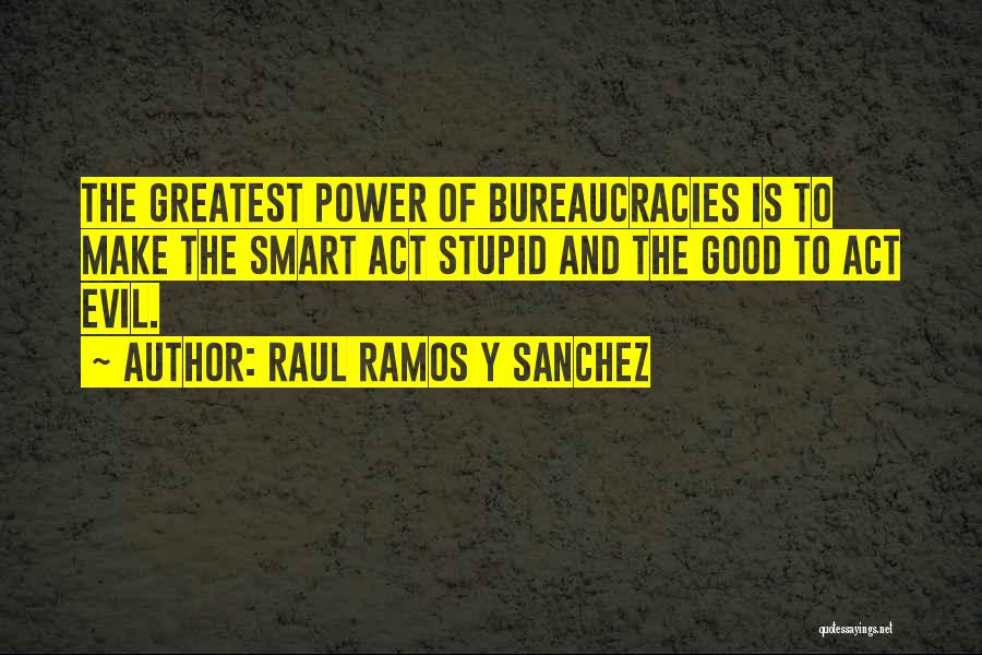 Bureaucracy Quotes By Raul Ramos Y Sanchez