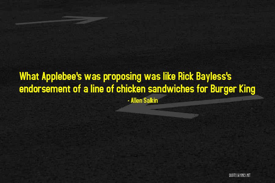 Burger King Quotes By Allen Salkin Burger King Quotes By Allen Salkin