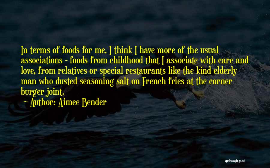 Burger Quotes By Aimee Bender