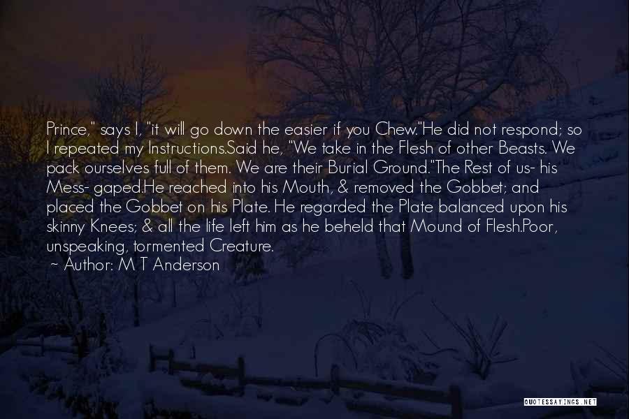 Burial Ground Quotes By M T Anderson
