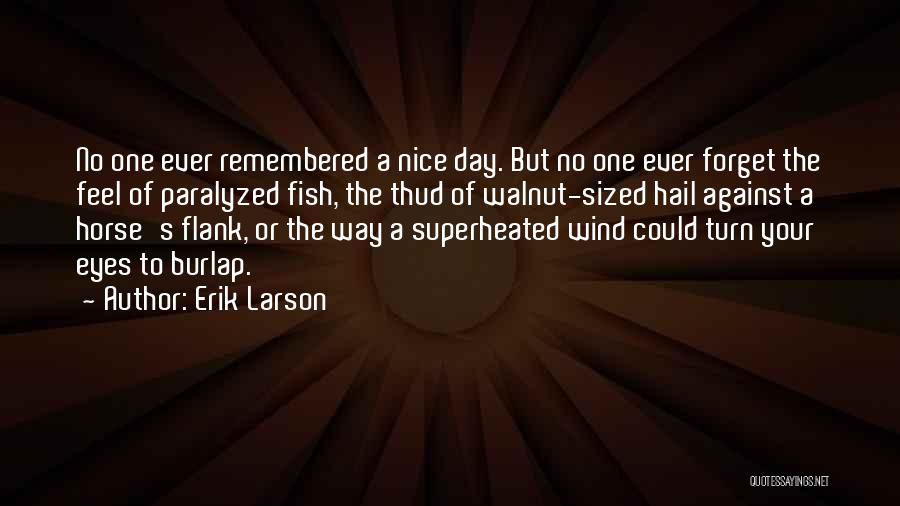 Burlap Quotes By Erik Larson