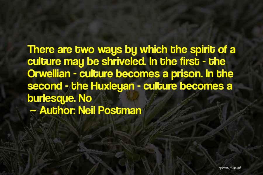 Burlesque Quotes By Neil Postman