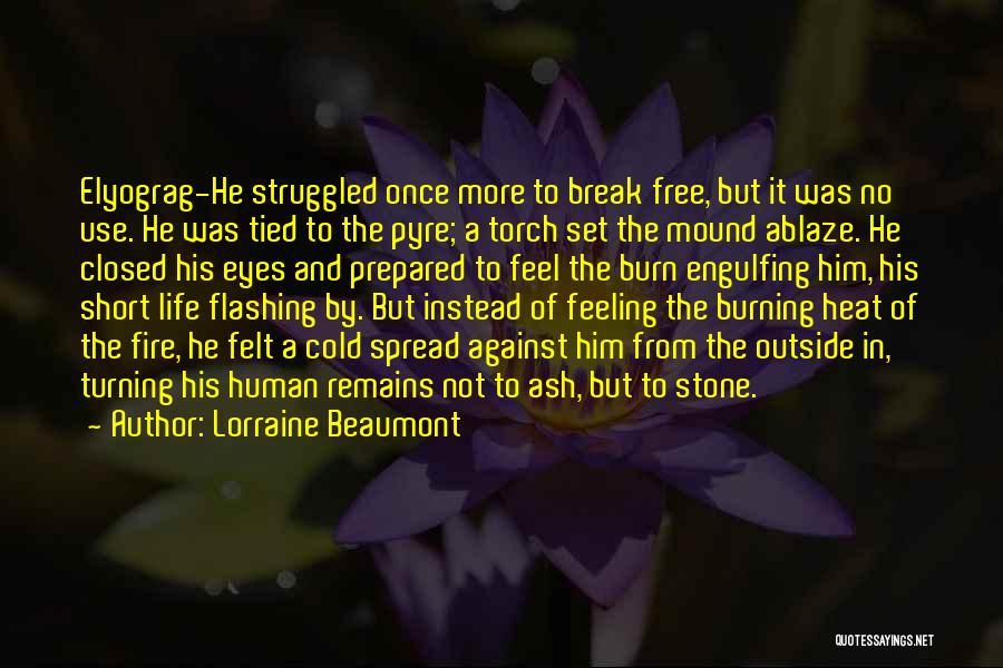 Burn Break Up Quotes By Lorraine Beaumont