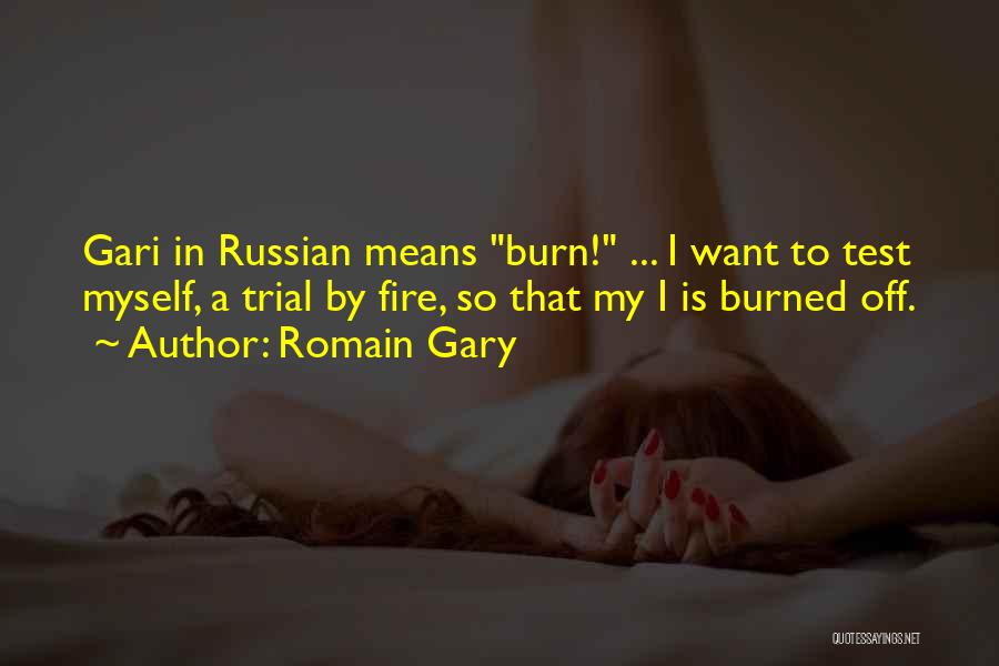 Burn Off Quotes By Romain Gary