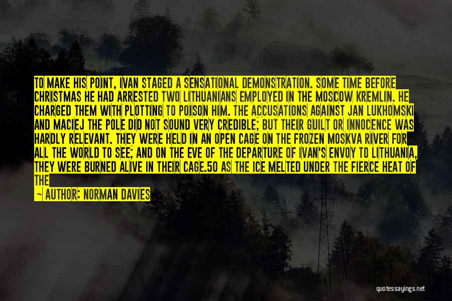 Burned Alive Quotes By Norman Davies