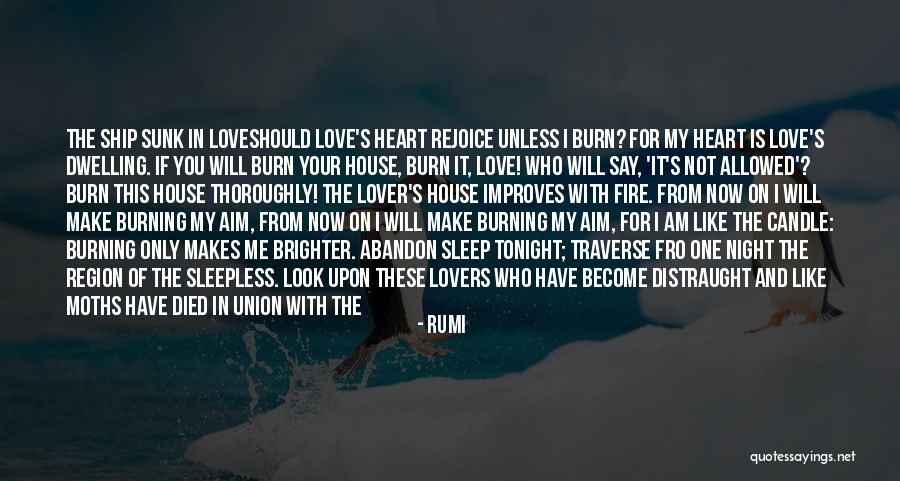 Burning Candle Love Quotes By Rumi Burning Candle Love Quotes By Rumi
