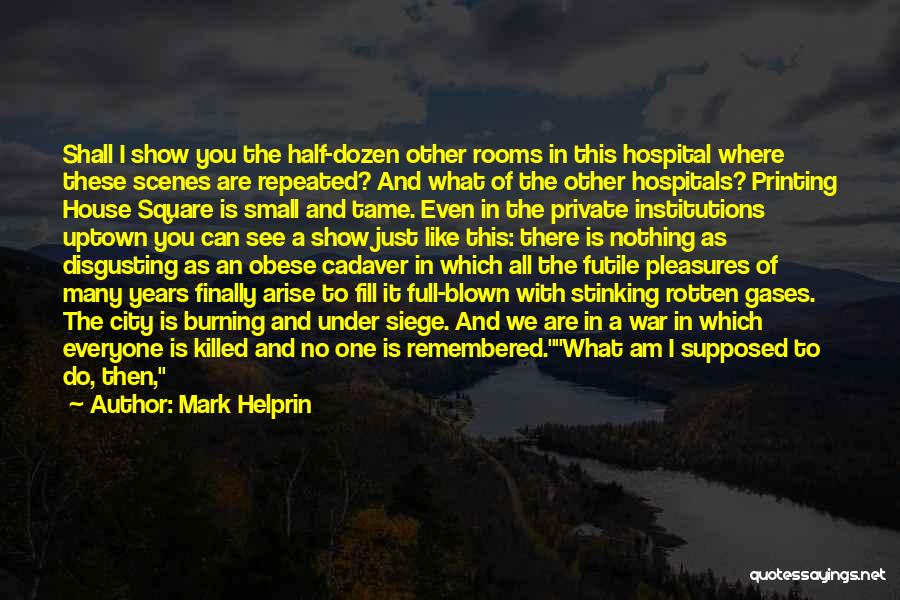 Burning Love Show Quotes By Mark Helprin