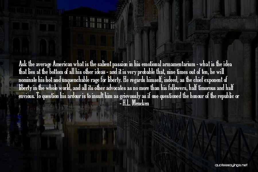 Burning Passion Quotes By H.L. Mencken Burning Passion Quotes By H.L. Mencken