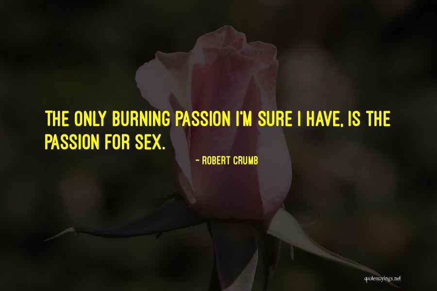 Burning Passion Quotes By Robert Crumb