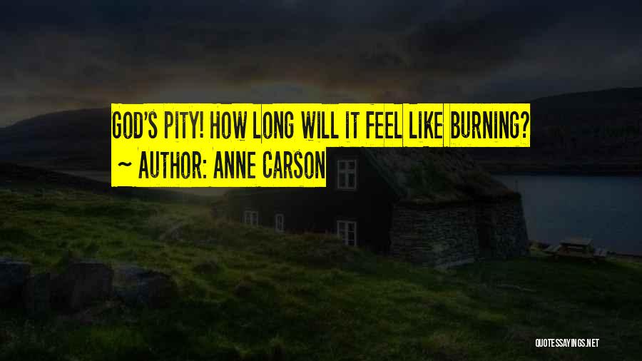 Burning Quotes By Anne Carson