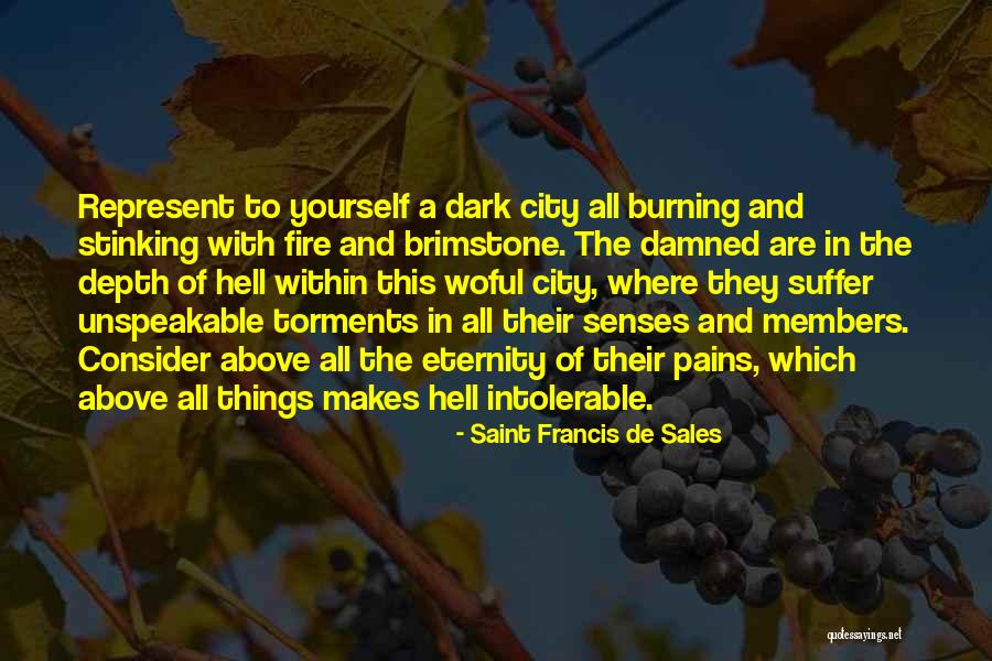 Burning Yourself Quotes By Saint Francis De Sales