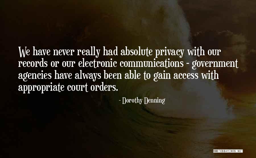 Burnor Appraisal Toledo Quotes By Dorothy Denning Burnor Appraisal Toledo Quotes By Dorothy Denning