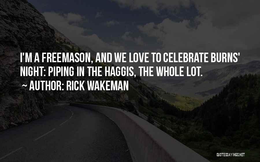 Burns Night Quotes By Rick Wakeman