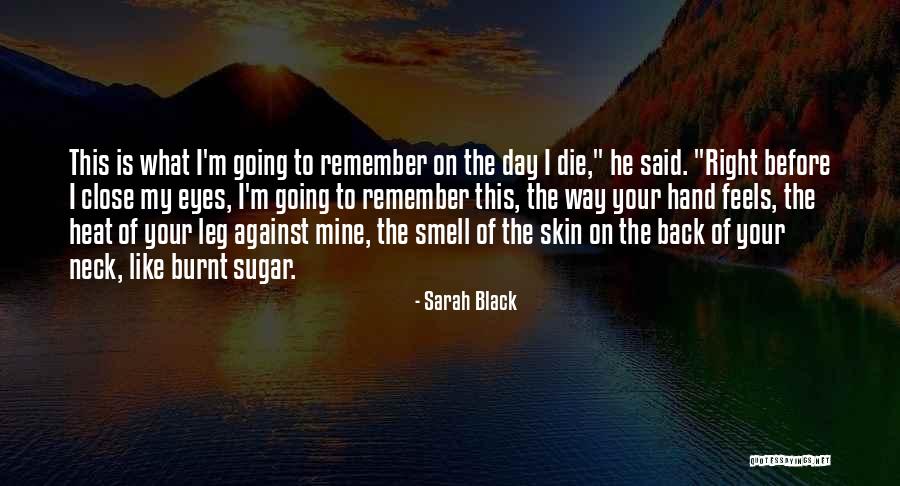 Burnt Quotes By Sarah Black