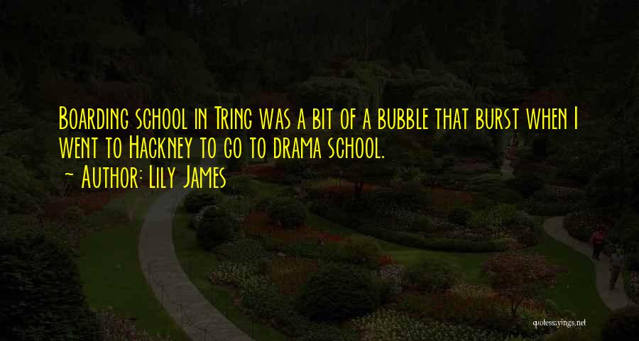 Burst Bubble Quotes By Lily James