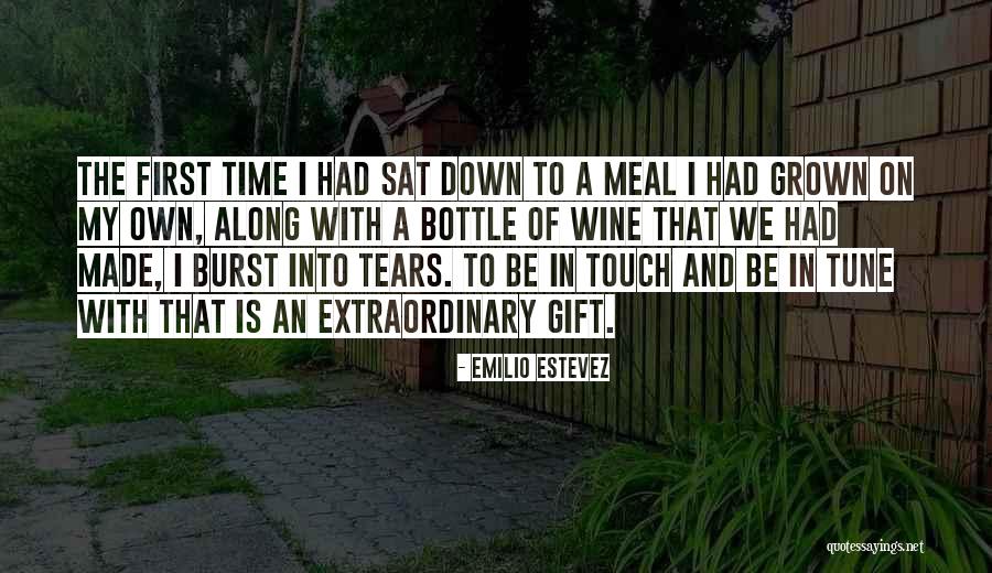 Burst Into Tears Quotes By Emilio Estevez Burst Into Tears Quotes By Emilio Estevez