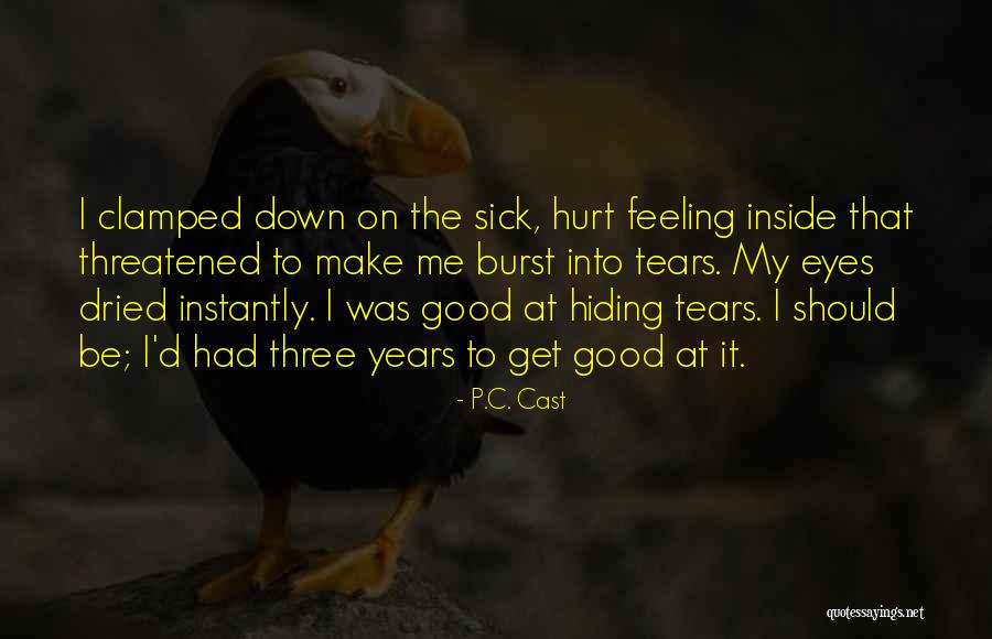 Burst Into Tears Quotes By P.C. Cast Burst Into Tears Quotes By P.C. Cast